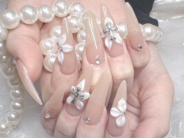 花ネイル，春ネイル