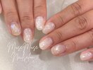 夏のホワイトネイル/Nakamura