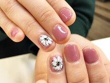 ネイルサロン ジュネイル(NAIL SALON JUNAIL)/くすみピンク×大人フラワー