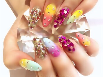 ネイルサロン ネイルズゴーゴー 渋谷店(NAILSGOGO)/カラフル グラデーション 渋谷