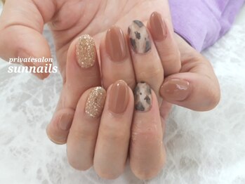 サンネイルズ(sun nails)/2本アート+オプションラメ