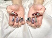 ヤシネイル(Yashi Nail)/ゴージャス持ち込みアート