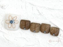 ネイルメゾン 池袋店(NAIL MAISON)/フラワーフット￥9000
