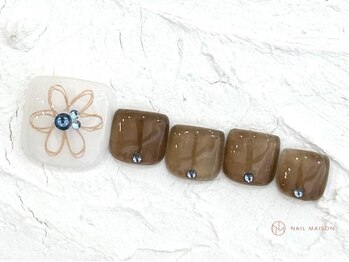 ネイルメゾン 池袋店(NAIL MAISON)/フラワーフット¥9000