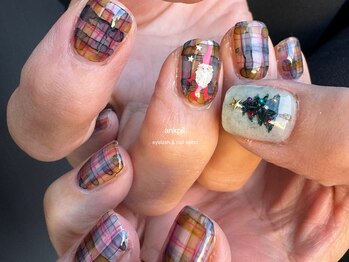 【チェックネイル】