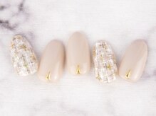 トラビューティー(TORA beauty)/ツイード上品ネイル[パラジェル]