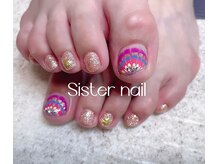 シスターネイル(Sister nail)/フットシンプルネイル
