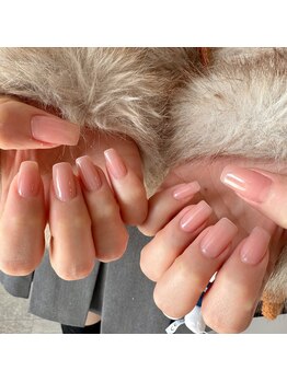 リアンスネイル ヴィヴィッド 岡山店(LianS nail ViViD)/ワンカラー＋ライン