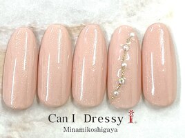 ラメライン可愛いオフィスネイル