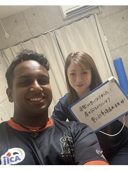 美容ストレッチ王子/20代女性のお客様♪