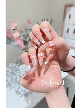 デリーネイル(Dely_nail)/ふんわりピンクの愛されネイル
