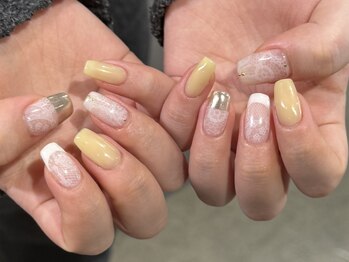 レース/バターイエロー/フレンチ