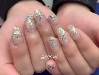 ネイルサロン ブルーム(BLOOM)/ラメ＆ホログラデ740