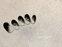 ヴィガー アンド ルックス 白金 目黒(Vigor&Looks)/斜めフレンチ　金箔　上品