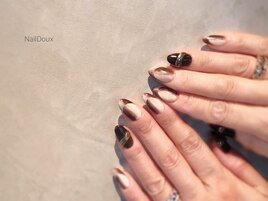 オンブレフレンチ＆ミラーアート