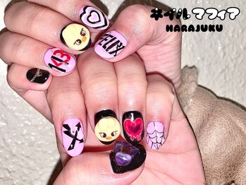ネイルマフィア 原宿(NAIL MAFIA)/推し/痛ネイル/キャラ3D