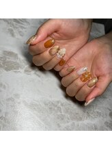 ビューティーエース リネイル(BeautyA×Re:NaiL)/ぷくぷくお花ネイル