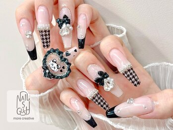 ネイルズガッシュ 武蔵小山店(NAILsGUSH)/フレンチ/ガーリ/長さだし