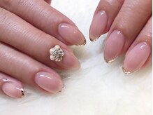 ネイルマジック 仙台一番町店(NAIL MAJIC)/上品なホロフレンチ★オーダー