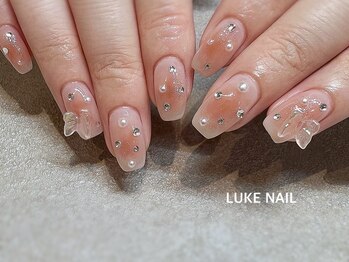 ルークネイル 恵比寿店(LUKE NAIL)/うるつやワンホンネイル 春夏