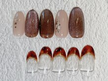 アトリエ グリッター(atelier glitter)/秋ネイルのアートサンプル