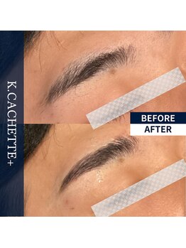 ケードット カシェットプラス(K.CACHETTE+)/アイブロウ　ビフォーアフター