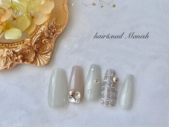 マニッシュ(Manish)/ツイード/マグネット/パール