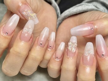 リリーヘブン(LILY HEAVEN)の写真/うるキラ可愛いワンホンネイルも【高技術×デザイン力】のLILYHEAVENにお任せ♪イベントにも普段使いにも◎