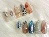 【HAND】フィルイン&初回オフ無料◎　ワンカラー＋アート2本¥7700