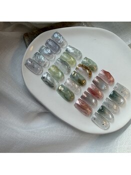 ケーネイルアトリエK 泉中央店(nail atelier)の写真/【持ち込みなし/K nail atelierでしか施術が出来ないオリジナルデザインを完全定額制で◎】オフケア込み☆