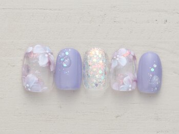 ネイルサロン ノーネイル 銀座/紫陽花　￥4990