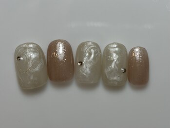アイ ネイルズ 天神店(I nails)/もやキラニュアンス　￥7000