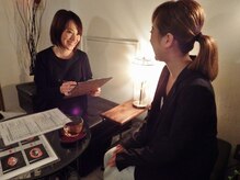 .確実に効果を実感していただくために、お客様ひとりひとりにあわせたメニューの提案します！