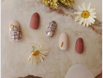 ソウ 難波店 nail salon Sou/ツイードマットnail