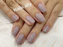 ネイルズアリー 立川店(Nails ally)/グレージュ×ワンカラー 