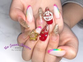 【ロングネイル】カラフルネイル