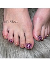 ネイルズリアル 倉敷(nail's RE.A.L)/レオパードネイル