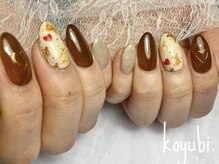 コユビ(koyubi.)/バレンタインくまちゃんネイル