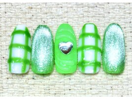 チェックネイル　¥10450