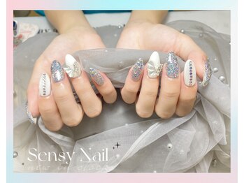 センシー ネイル スタジオ(Sensy Nail Studio)/2色ワンカラー+パーツ