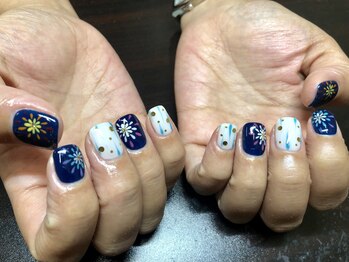 花火☆夏ネイル