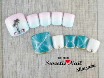 スウィーティーネイル 新宿三丁目店(Sweetie Nail)/フット夏デザイン★フリー1