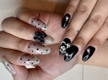 ラフィーナ(RAFFINA)/流行り☆量産型系ブラックネイル