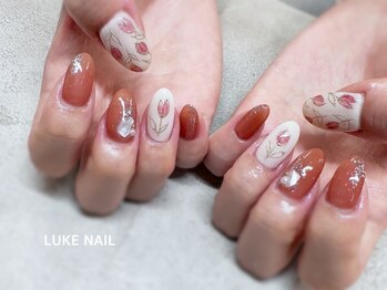 ルークネイル 恵比寿店(LUKE NAIL)/フラワーニュアンスネイル 春夏