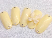 チェリーズネイル(Cherrys Nail)/イエロー リボンネイル