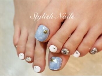 スタイリッシュネイルズ(Stylish Nails)/デニムデザイン♪フットジェル