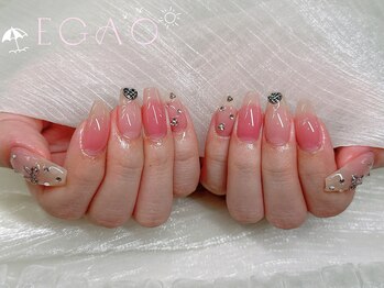 エガオネイルサロン 錦糸町店(EGAO NAIL SALON)/長さだしワンカラーパーツ別料金