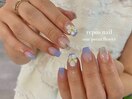 立体フラワーの夏ネイル¥6,300