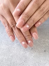マイネイル(my nail)/ピンク×パールでお上品ネイル♪