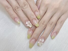 夏人気ぷっくり3Dフラワーネイル